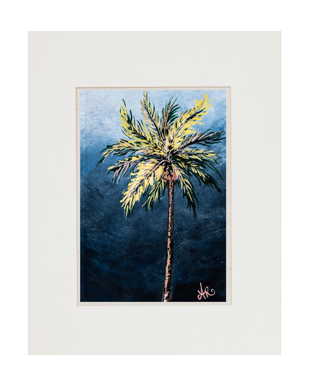 "Sleepy Palm Tree" - Original Painting