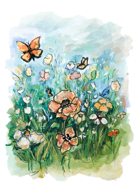 "Healing Wings" Original Painting + Art Print