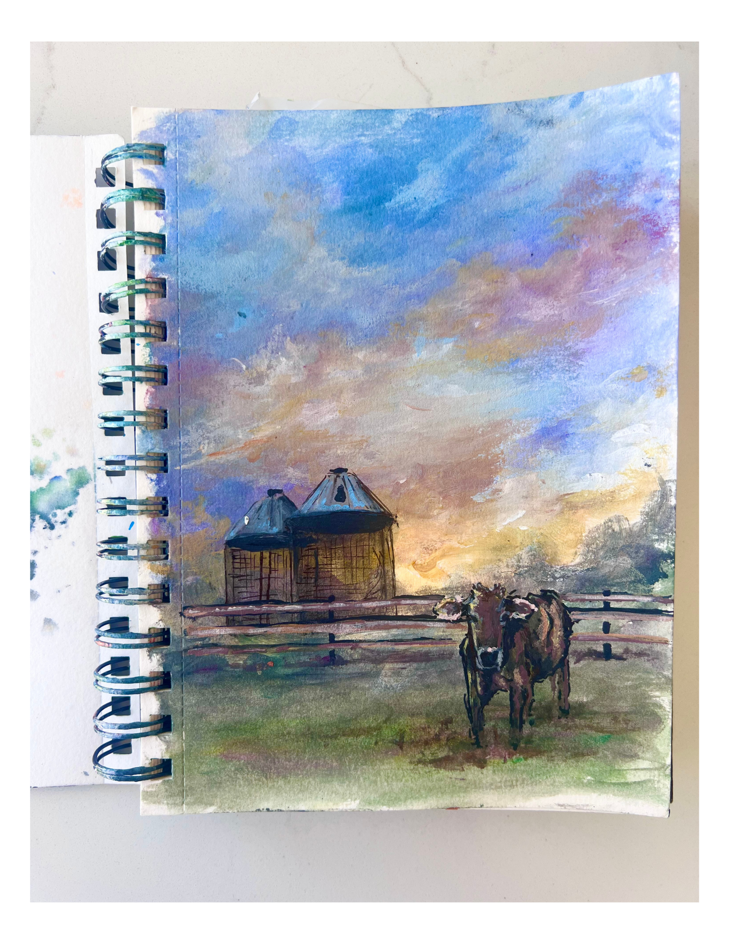 "Easter at the Farm" - Original Painting