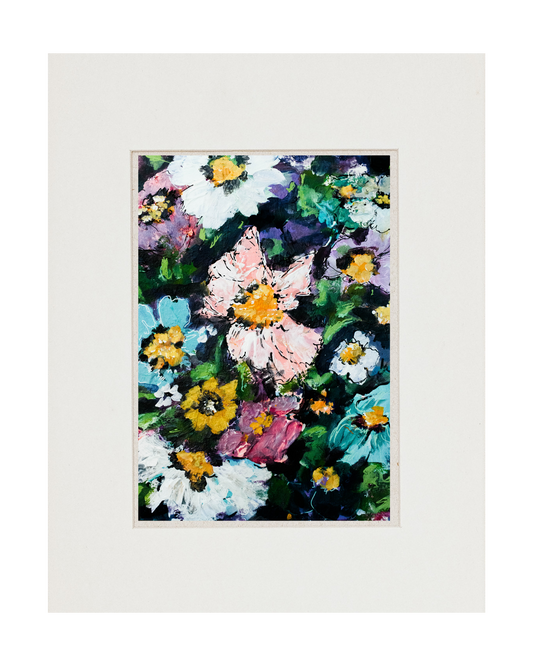 "Scrap Paper Blossoms" - Art Print
