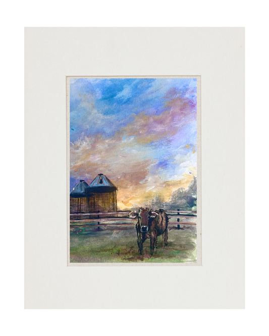 "Easter at the Farm" - Original Painting