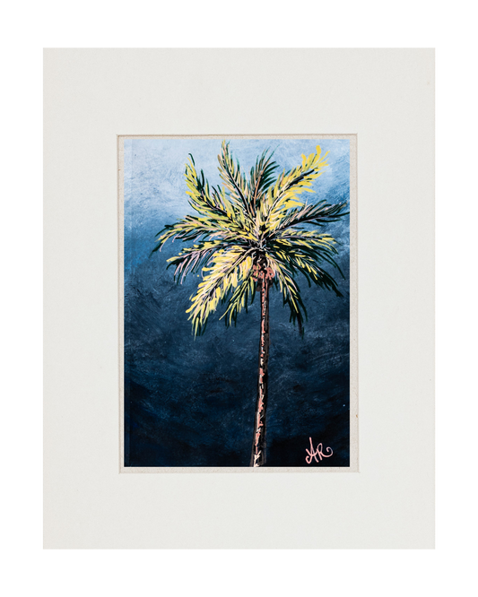 "Sleepy Palm Tree" - Original Painting