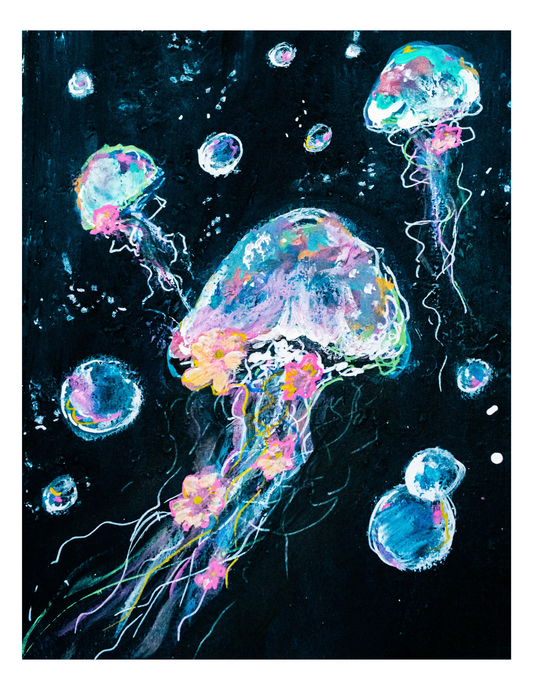 "Jellyfish Party" - Original Painting