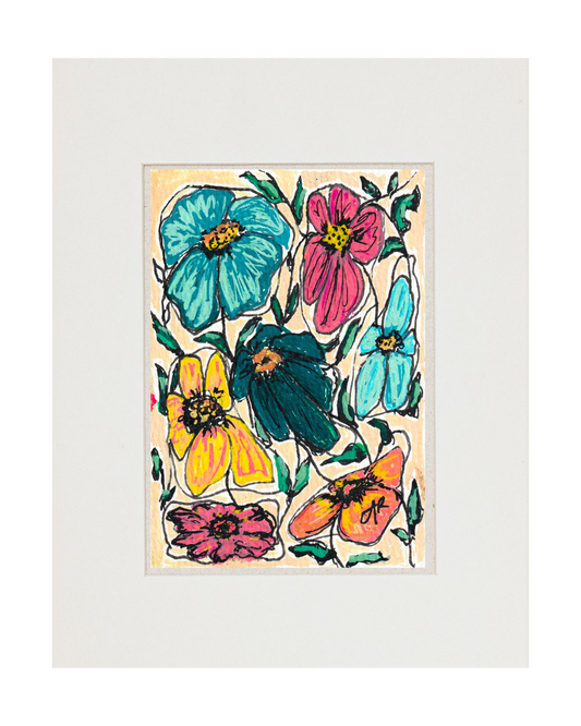 "Flower Shapes" Art Print